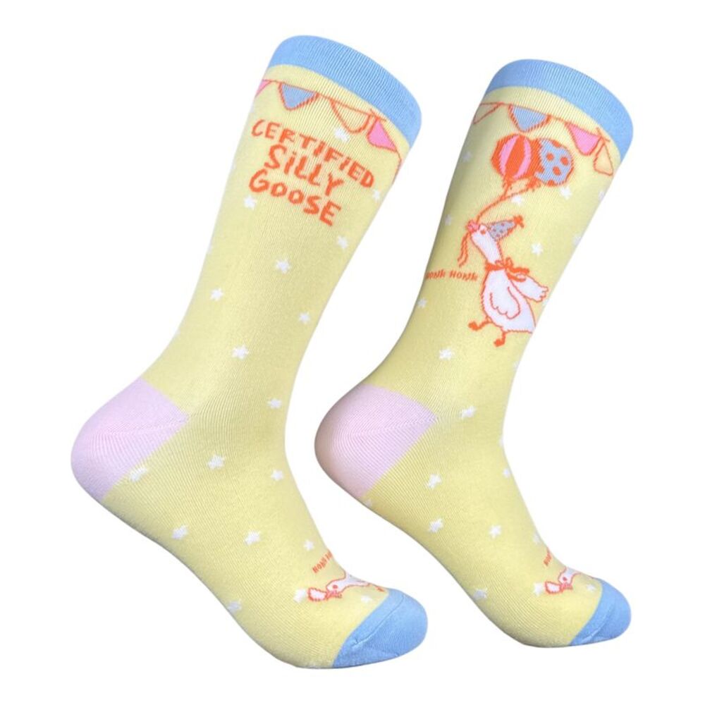 Certified Silly Goose Socks Funny Sarcastic Footwear For Ladies